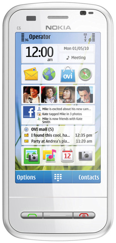 Nokia C6-00 White is nooit meer leverbaar