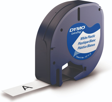 DYMO LetraTag Letter Tape Plastic Black on White (12mm x 4m) is no longer available