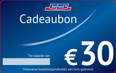 Bofrost gift card 30 euros is no longer available
