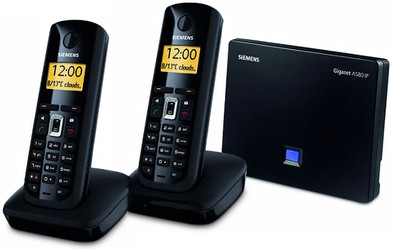 Siemens Gigaset A580 IP DUO Piano Black is nooit meer leverbaar