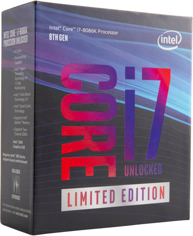 Le produit Intel Core i7 8086K ¿dition Limit¿e ne sera plus jamais disponible