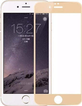 Pavoscreen Edge to Edge Glass Apple iPhone 6/6s Goud is nooit meer leverbaar