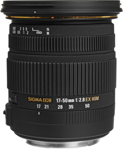 Le produit Sigma 17-50 mm f/2,8 EX DC OS HSM Nikon ne sera plus jamais disponible