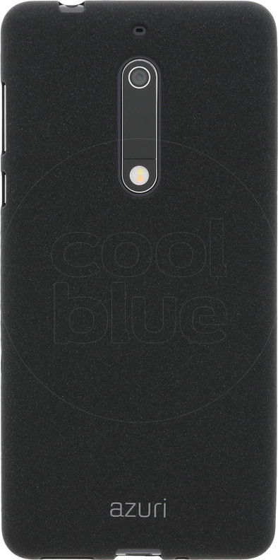 Azuri Flexible Sand Nokia 5 Back Cover Zwart is nooit meer leverbaar