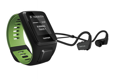 TomTom Runner 3 Cardio + Music + Headphone Black/Green - L is nooit meer leverbaar