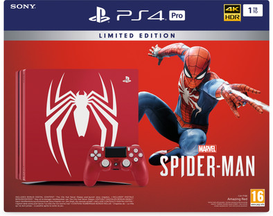 Sony PlayStation 4 Pro 1 TB Spider Man Limited Edition is nooit meer leverbaar