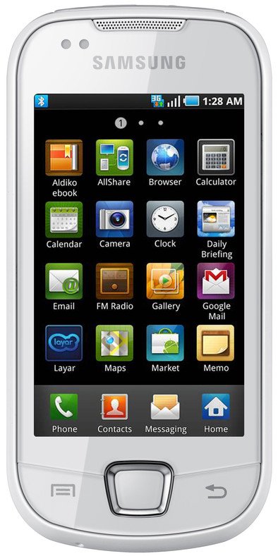 Samsung Galaxy Apollo I5800 White is nooit meer leverbaar