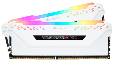 Corsair Vengeance RGB Pro 16GB DDR4 DIMM 3600 Mhz/18 (2x8GB) White is nooit meer leverbaar