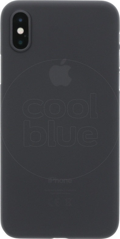 Azuri Ultra Thin Apple iPhone X Back Cover Zwart is nooit meer leverbaar