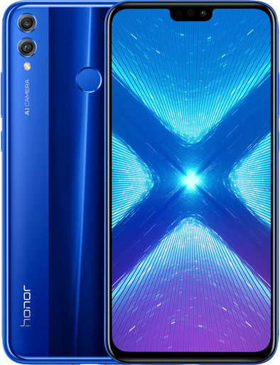 Honor 8X 128 GB Blauw is nooit meer leverbaar