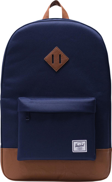 Herschel Heritage Peacoat/Tan Synthetic Leather is nooit meer leverbaar