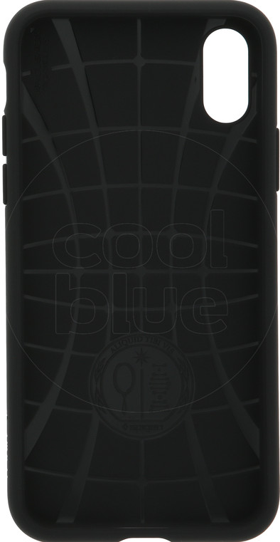 Spigen Liquid Air Apple iPhone X Back Cover Zwart is nooit meer leverbaar