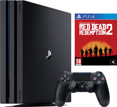 Sony PlayStation 4 Pro 1 TB Red Dead Redemption 2 Bundel is nooit meer leverbaar