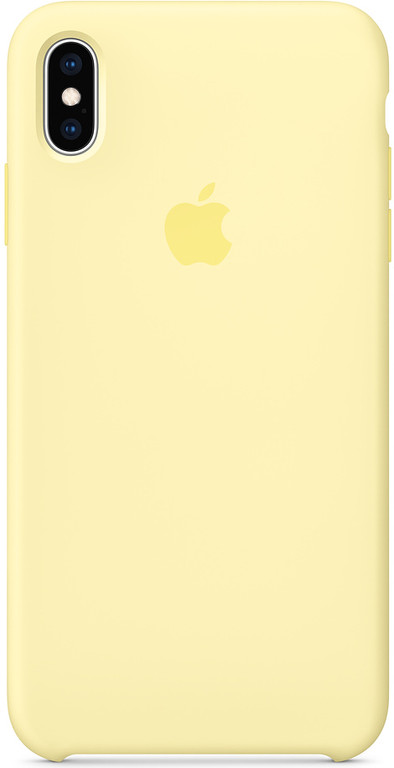 Apple iPhone Xs Silicone Back Cover Mellow Yellow is nooit meer leverbaar