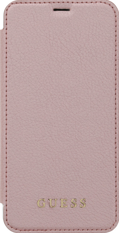 Le produit Guess Iridescent Apple iPhone X Coque à Rabat Or Rose ne sera plus jamais disponible