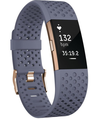 Fitbit Charge 2 Blue/Grey Sport - S is nooit meer leverbaar