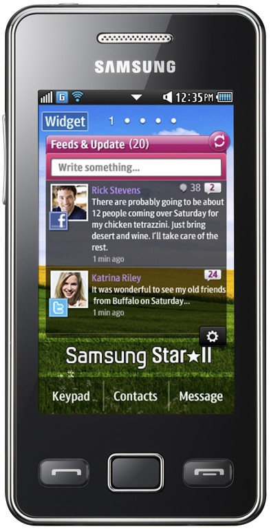 Samsung Star II S5260 Onyx Black is nooit meer leverbaar