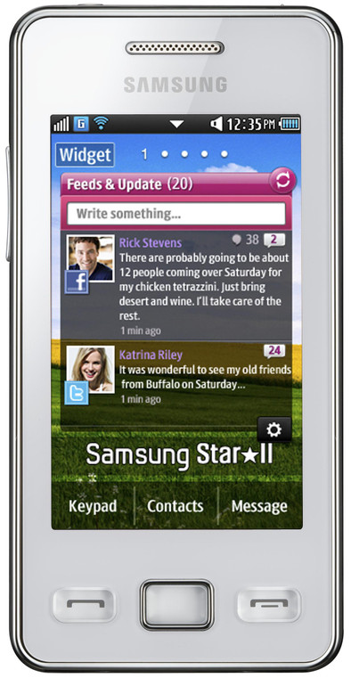 Samsung Star II S5260 Ceramic White is nooit meer leverbaar