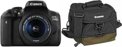 Canon EOS 750D + 18-55mm IS STM + Tas + 16GB geheugenkaart + Doekje is nooit meer leverbaar