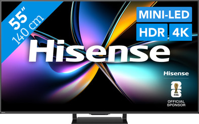 Hisense 55" ULED Mini-led U79Q PRO (2025) is nooit meer leverbaar