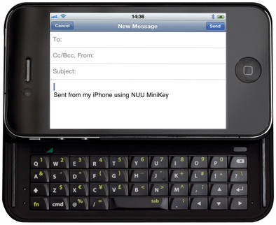 NUU MiniKey Keyboard QWERTY Apple iPhone 4 / 4S is nooit meer leverbaar