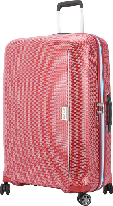 Samsonite Mixmesh Spinner 75cm Red/Pacific Blue is nooit meer leverbaar