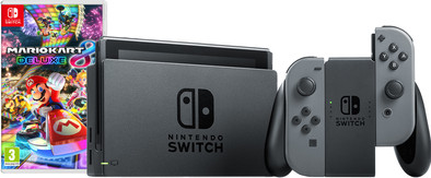 Nintendo Switch Zwart/Grijs Mario Kart Bundel is nooit meer leverbaar