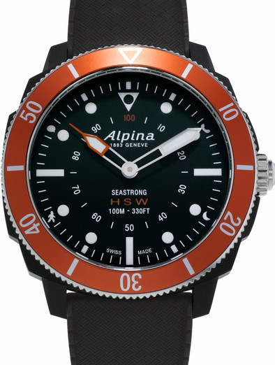 Le produit Alpina Seastrong Horological Hybrid Noir/Orange ne sera plus jamais disponible