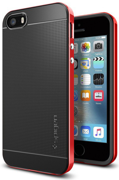 Spigen Neo Hybrid Apple iPhone 5/5S/5SE Rood is nooit meer leverbaar