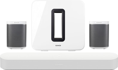Sonos Beam 5.1 + Play:1 (x2) + Sub Wit is nooit meer leverbaar