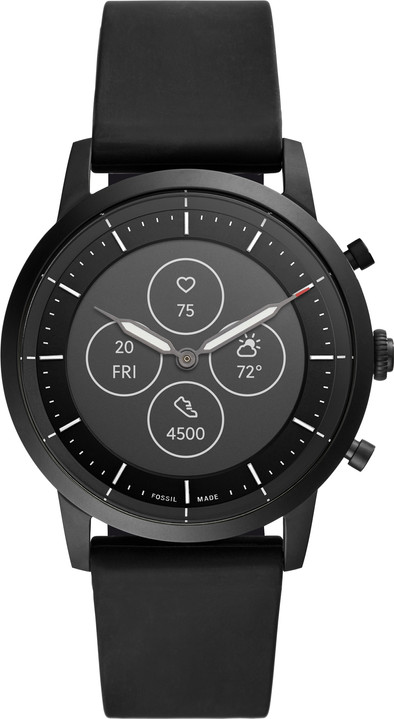 Fossil Collider Hybrid HR Smartwatch FTW7010 Zwart is nooit meer leverbaar