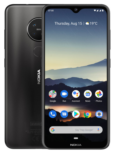 Nokia 7.2 64GB Zwart is nooit meer leverbaar