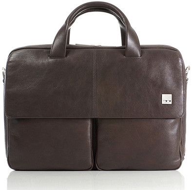 Knomo Warwick Schoudertas 15,4'' Bruin is nooit meer leverbaar