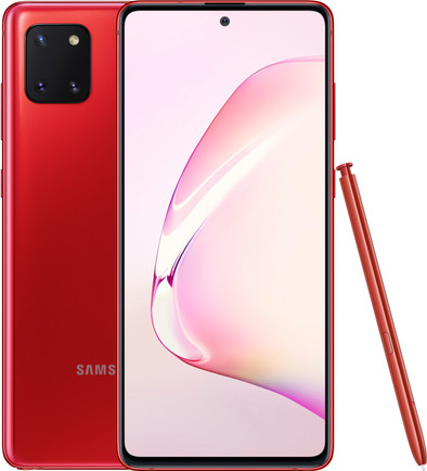 Samsung Galaxy Note 10 Lite 128 GB Rood is nooit meer leverbaar