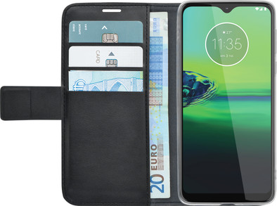 Azuri Motorola Moto G8 Plus Book Case Zwart is nooit meer leverbaar