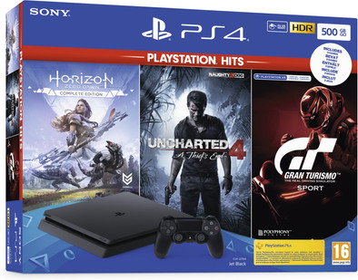 Sony PS4 Slim 500 GB PlayStation Hits bundel (3 games) is nooit meer leverbaar