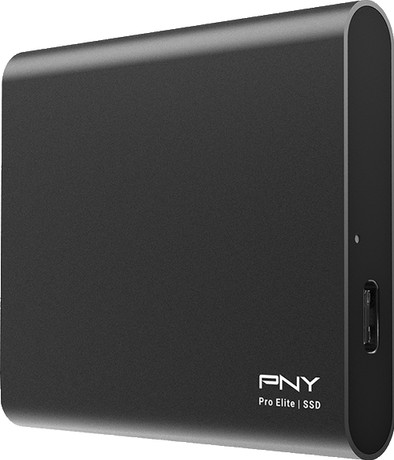 PNY Pro Elite Portable SSD 1TB Zwart is nooit meer leverbaar