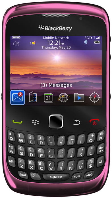 BlackBerry Curve 9300 Pink is nooit meer leverbaar