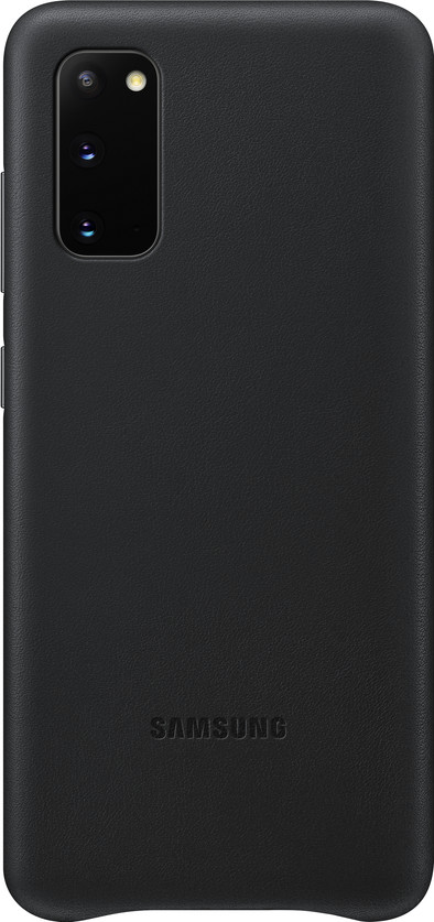 Samsung Galaxy S20 Back Cover Leer Zwart is nooit meer leverbaar