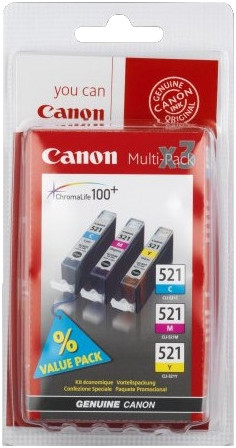 Canon CLI-521 Cartridges Combo Pack is nooit meer leverbaar