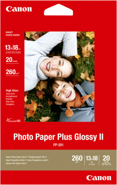 Canon PP-201 Glossy Plus Photo Paper 20 Sheets 13 x 18 cm is no longer available