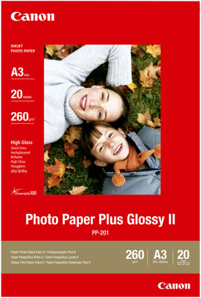 Le produit Canon PP-201 Papier photo brillant Plus 20 feuilles A3 ne sera plus jamais disponible