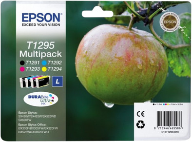 Epson T1295 Large 4 Color Multipack (4 Kleuren) C13T12954010 is nooit meer leverbaar