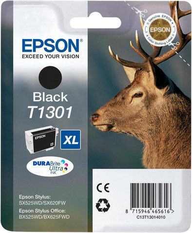 Le produit Epson T1301XL Cartouche Noir ne sera plus jamais disponible