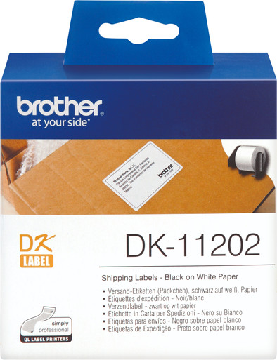 Brother DK-11202 Labels (62 x 100 mm) 1 Rol is nooit meer leverbaar