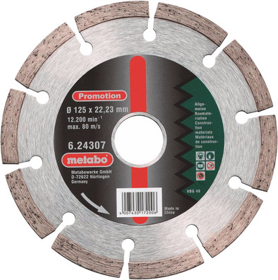 Le produit Metabo Disque Diamant 125 mm ne sera plus jamais disponible