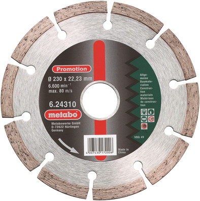 Le produit Metabo Disque Diamant 230 mm ne sera plus jamais disponible