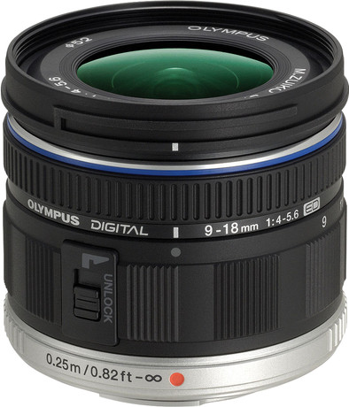 Le produit Olympus M.Zuiko Digital ED 9-18 mm f/4-5.6 ne sera plus jamais disponible