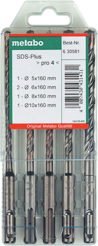 Metabo 5-delig SDS-plus Borenset is nooit meer leverbaar