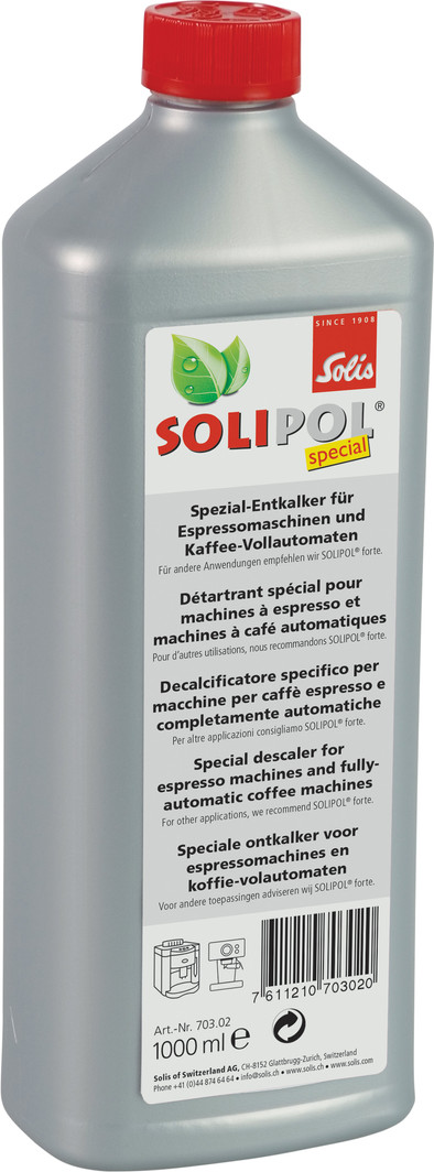 Solis Solipol Special Espresso Ontkalker 1L is nooit meer leverbaar